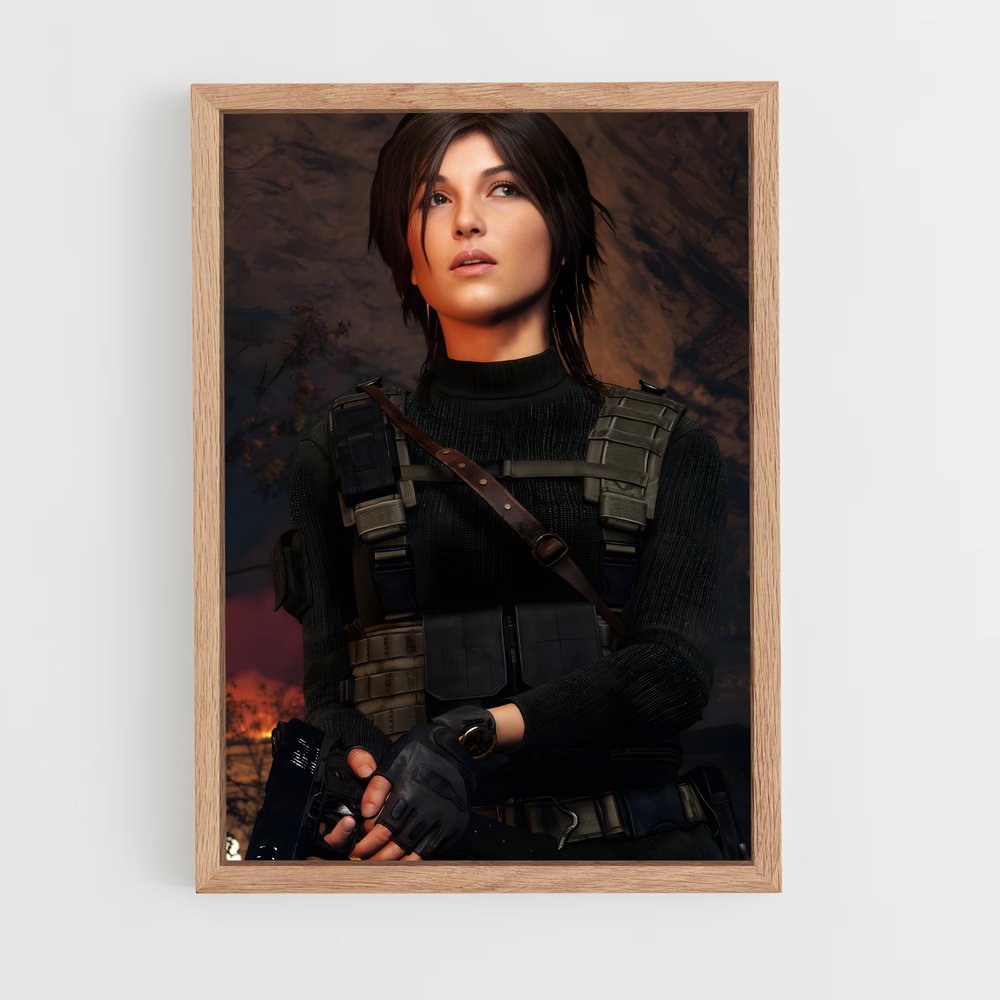 Poster Lara en Action – affiche Tomb raider (vue 4)